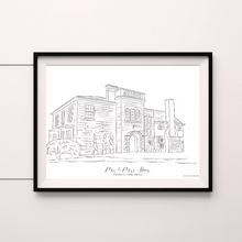 Load image into Gallery viewer, Custom Venue Illustration - Line Drawing