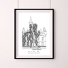 Custom Venue Illustration - Line Drawing