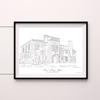 Custom Venue Illustration - Line Drawing