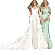 Load image into Gallery viewer, Fashion Illustrations - quick sketches

