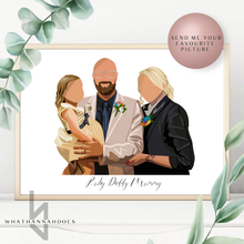 Load image into Gallery viewer, Custom Colour Block Style Digitally Drawn Artwork
