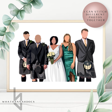Load image into Gallery viewer, Custom Colour Block Style Digitally Drawn Artwork
