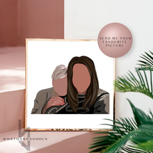 Load image into Gallery viewer, Custom Colour Block Style Digitally Drawn Artwork
