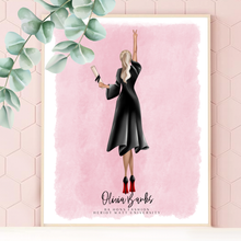 Load image into Gallery viewer, Graduation Girl Standing Up Back Portrait Line Up
