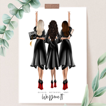 Load image into Gallery viewer, Graduation Girl Standing Up Back Portrait Line Up
