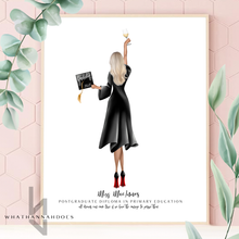 Load image into Gallery viewer, Graduation Girl Standing Up Back Portrait Line Up
