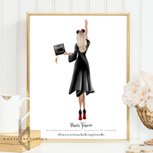 Load image into Gallery viewer, Graduation Girl Standing Up Back Portrait Line Up
