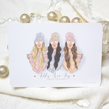 Load image into Gallery viewer, Best Friends Hoodies and Starbucks Line Up Back Portrait Family
