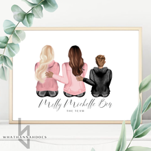Load image into Gallery viewer, Family Sitting Down Back Portrait Line Up
