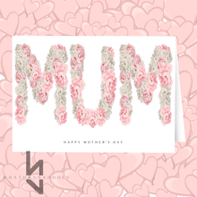Load image into Gallery viewer, Happy Birthday Mum Flower Name A5 Card
